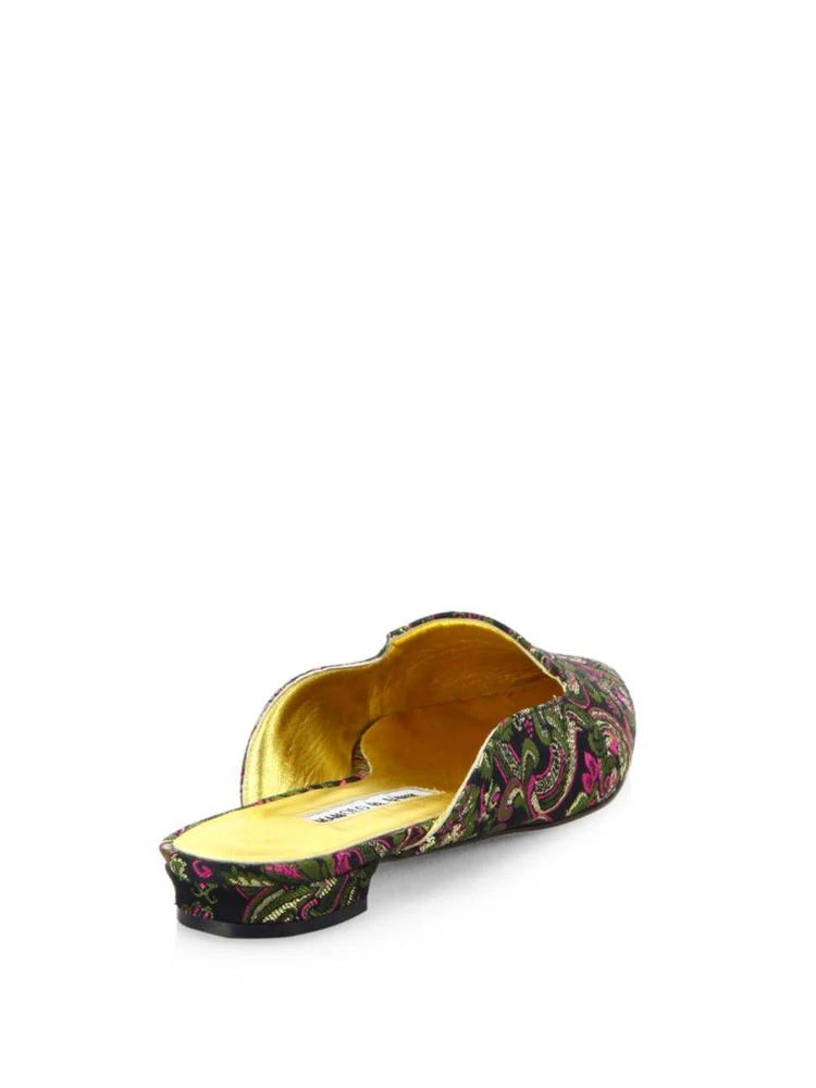 商品Manolo Blahnik|Ruby Embroidered Point Toe Mules,价格¥1934,第2张图片详细描述