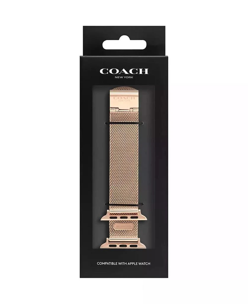 商品Coach|Rose Gold-Tone Mesh Bracelet 38/40/41mm Apple Watch Band,价格¥965,第4张图片详细描述