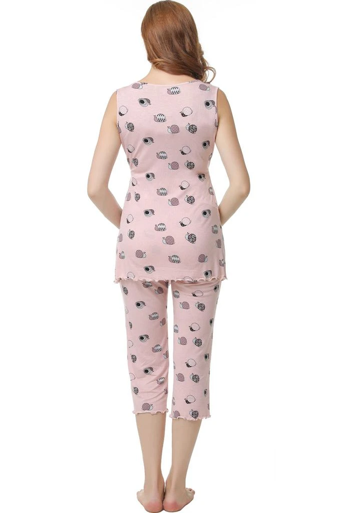 商品Kimi & Kai|Loren Maternity Nursing Pajama Set,价格¥589,第4张图片详细描述