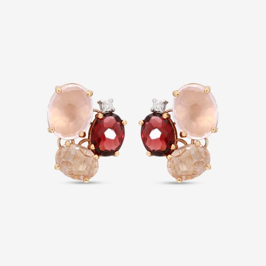 商品Nanis|Nanis Ipanema 18K Rose Gold Multi-stone Stud Earrings OS29-515,价格¥11280,第1张图片