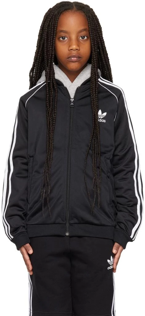 商品Adidas|黑色 Adicolor SST 儿童运动夹克,价格¥347,第1张图片