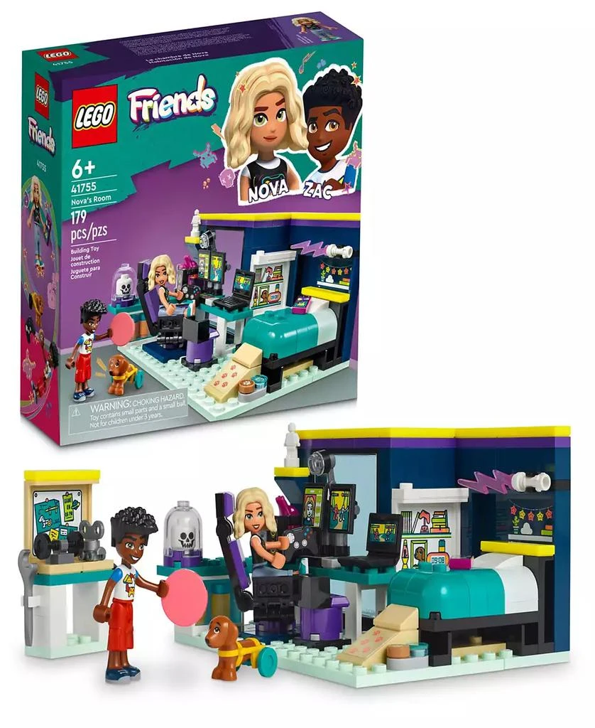 商品LEGO|Friends Nova's Room 41755 Toy Building Set with Nova, Zac and Dog Figures,价格¥149,第1张图片