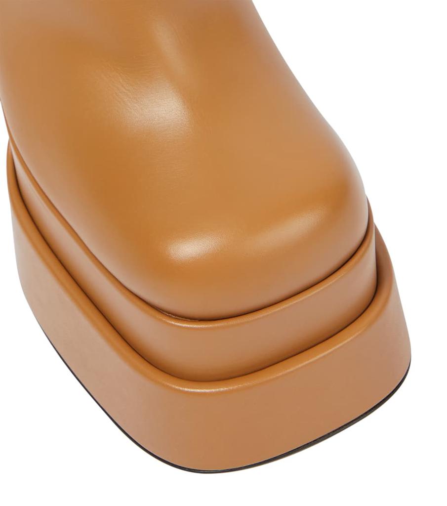 Aevitas leather platform ankle boots商品第6张图片规格展示