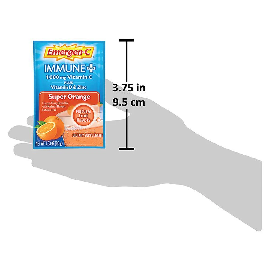 商品Emergen-C|Drink Mix with 1000 mg Vitamin C Plus Vitamin D & Zinc,价格¥67,第5张图片详细描述