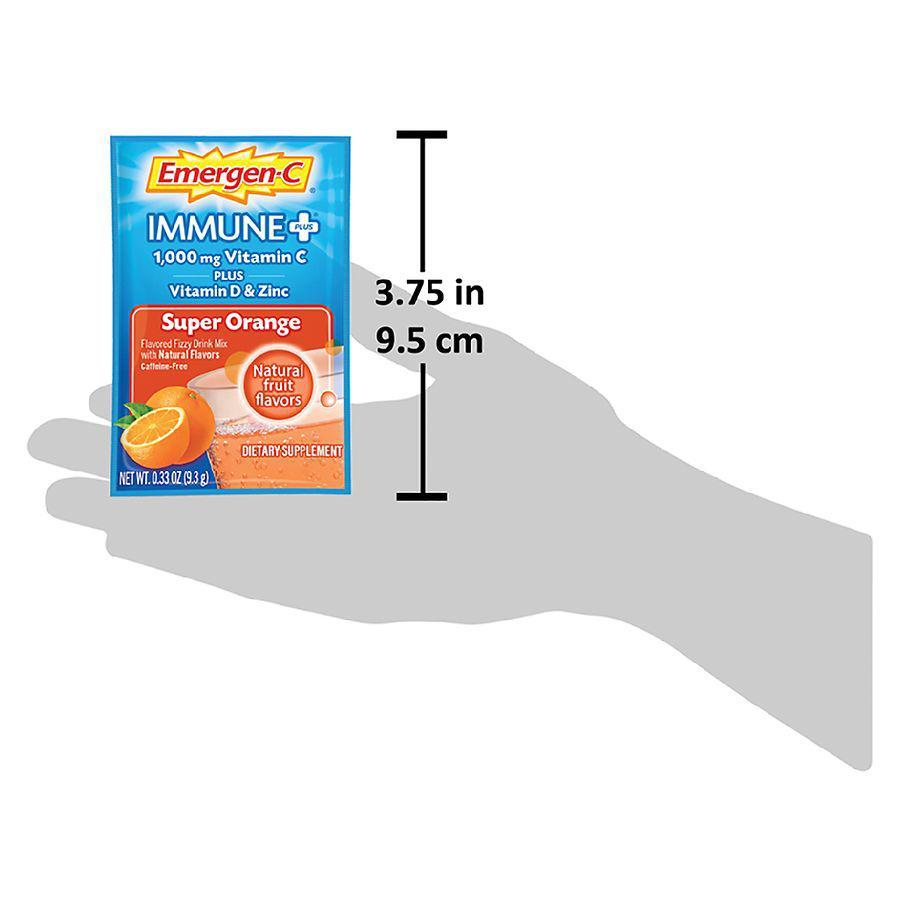 商品Emergen-C|Drink Mix with 1000 mg Vitamin C Plus Vitamin D & Zinc,价格¥48,第7张图片详细描述