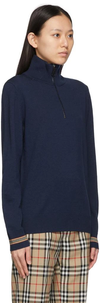 商品Burberry|Wool Icon Stripe Zip-Up Sweater,价格¥5659,第2张图片详细描述