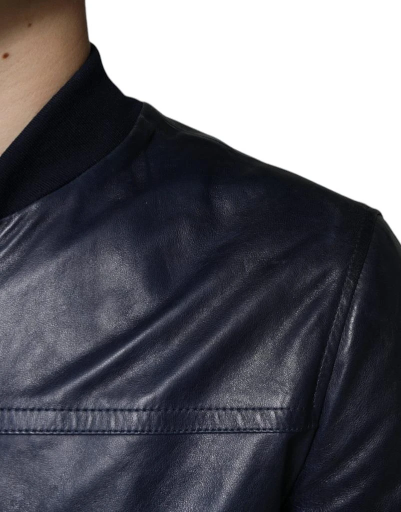 Lambskin Leather Full Zip Biker Men's Jacket 商品