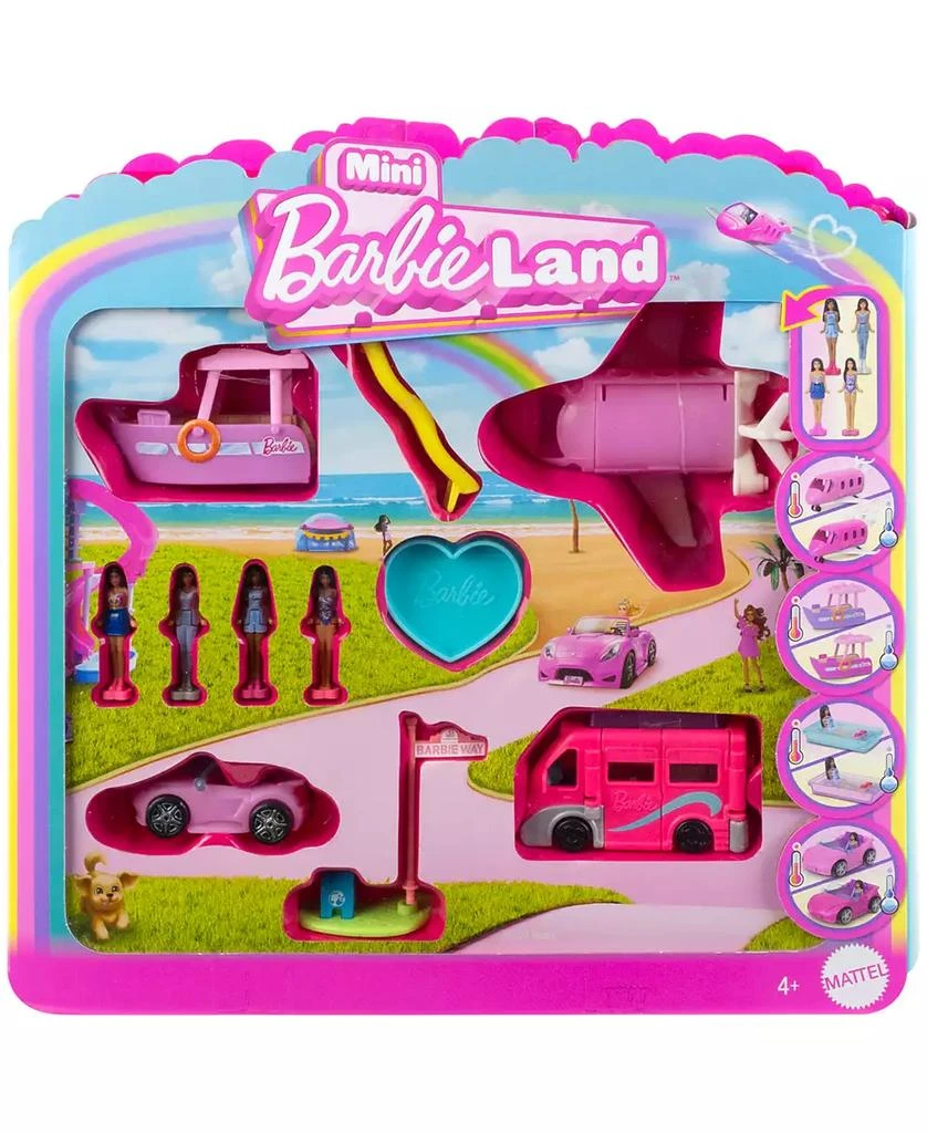 商品Barbie|Mini BarbieLand 4-Pack Doll Vehicle Set,价格¥155,第1张图片