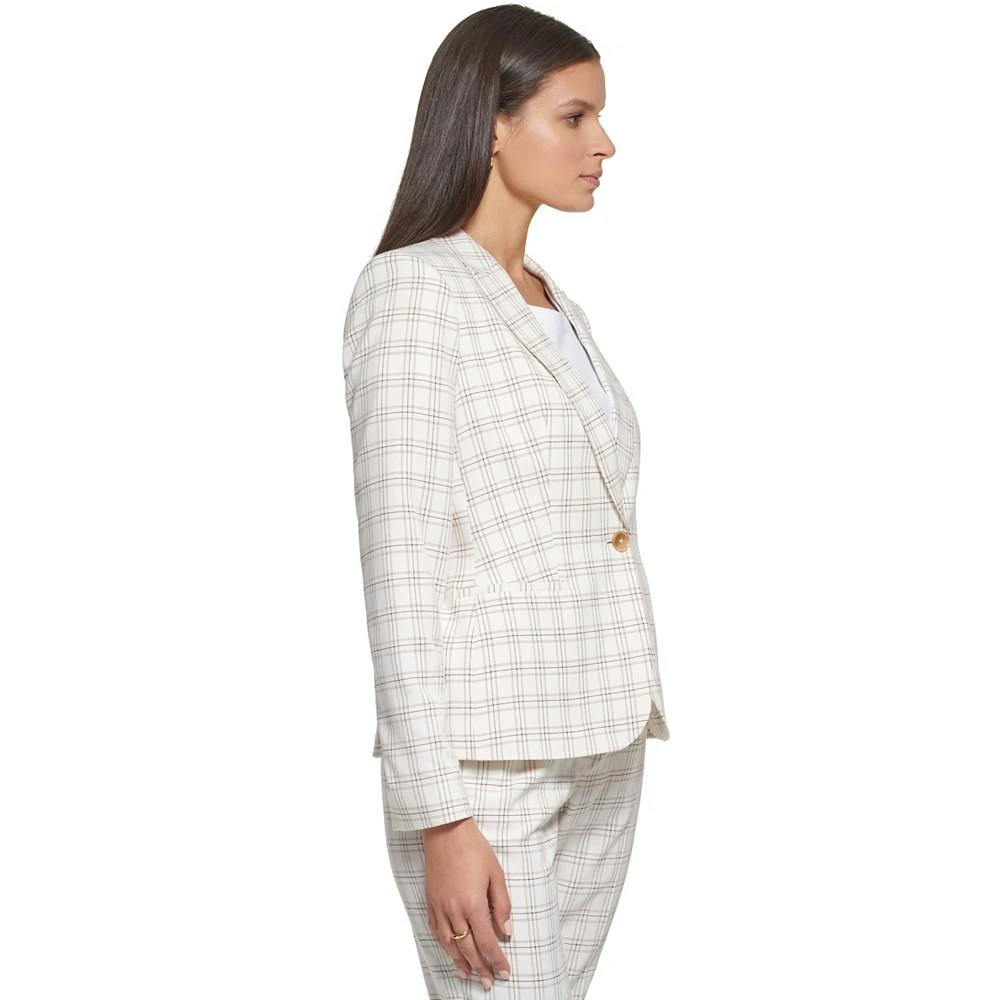 商品Tommy Hilfiger|Women's Plaid One-Button Blazer,价格¥1040,第3张图片详细描述