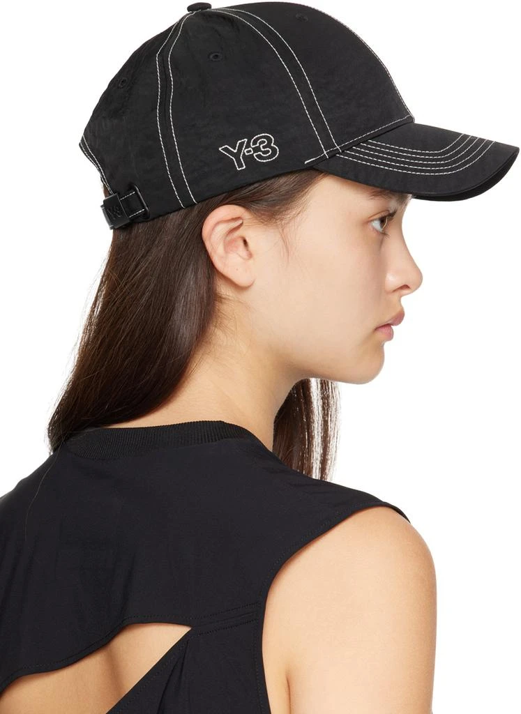 商品Y-3|Black Contrast Stitch Cap,价格¥496,第3张图片详细描述