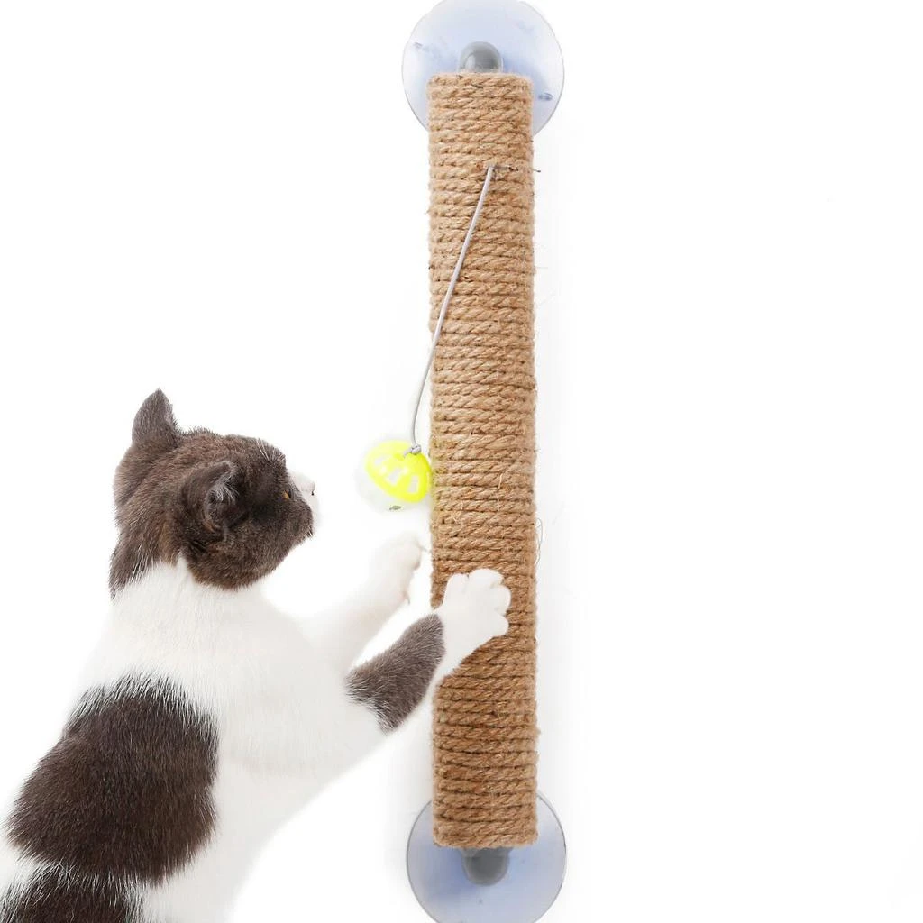 商品Pet Life|'Stick N' Claw' Sisal Rope and Toy Suction Cup Stick Shaped Cat Scratcher,价格¥244,第4张图片详细描述