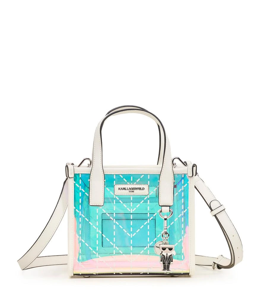 商品Karl Lagerfeld Paris|NOUVEAU SMALL IRIDESCENT TOTE,价格¥1284,第1张图片