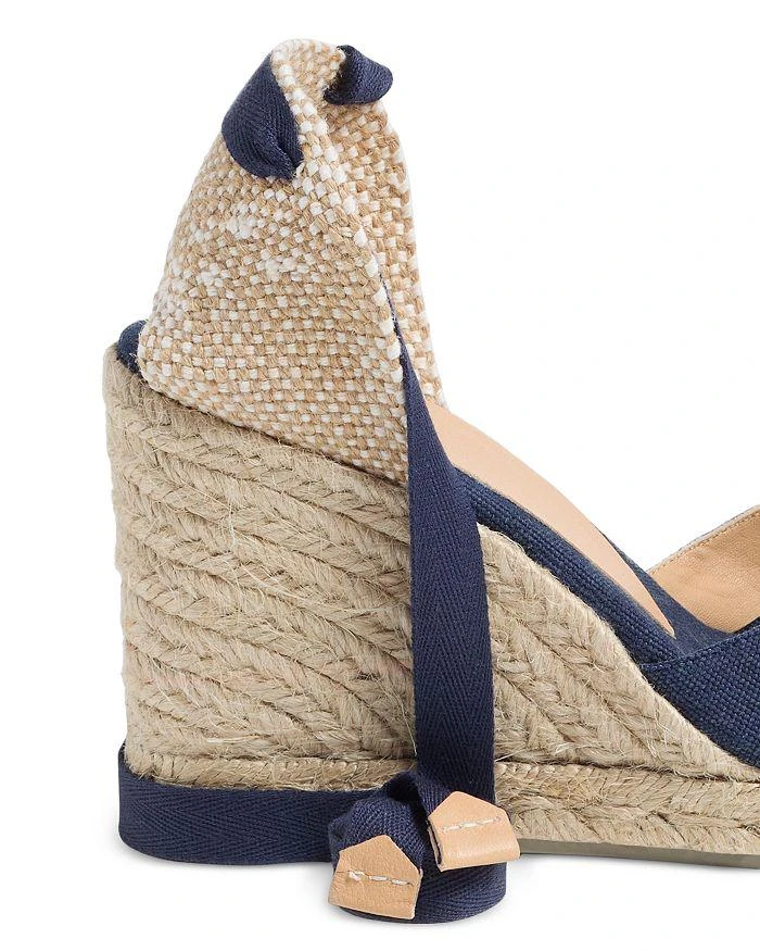 商品CASTAÑER|Women's Chiara Almond Toe Espadrille Wedge Platform d'Orsay Pumps,价格¥714,第4张图片详细描述