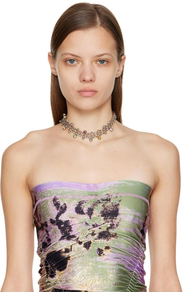 商品Justine Clenquet|Silver Mindy Choker,价格¥961,第2张图片详细描述