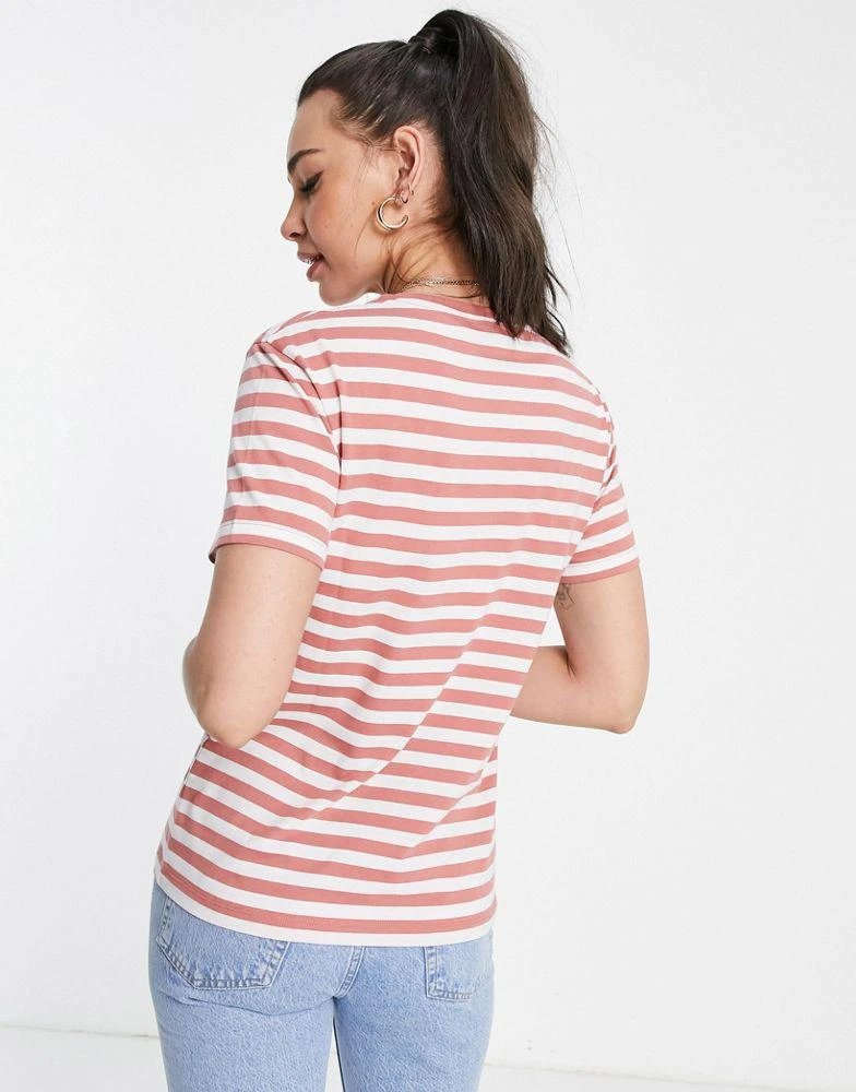 商品Echo Design|ASOS DESIGN Tall ultimate t-shirt in terracotta and white stripe,价格¥80,第2张图片详细描述