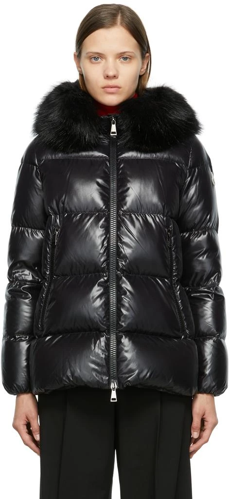 商品Moncler|Black Down Laiche Jacket,价格¥14463,第1张图片