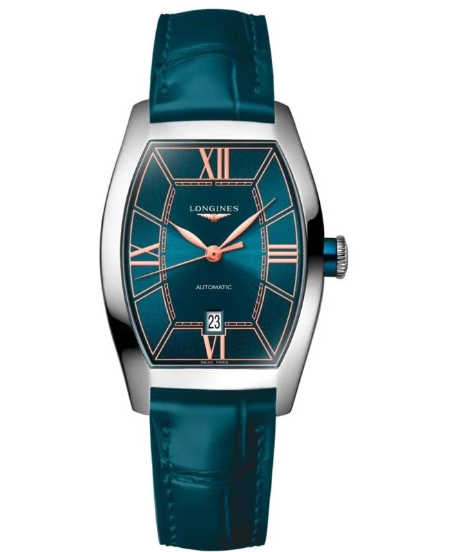商品Longines|Longines Evidenza Automatic Blue Dial Leather Strap Women's Watch L2.142.4.96.2,价格¥12840,第1张图片