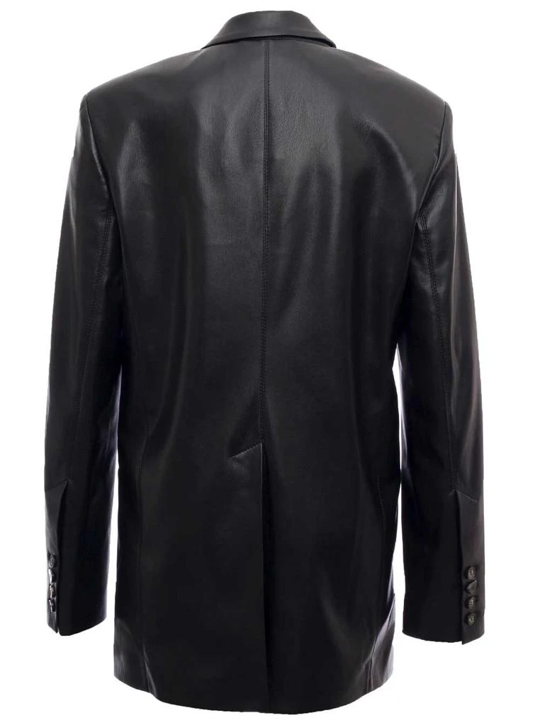 商品Nanushka|Nanushka Black Single Breastedvegan Leather Blazer,价格¥4060,第2张图片详细描述