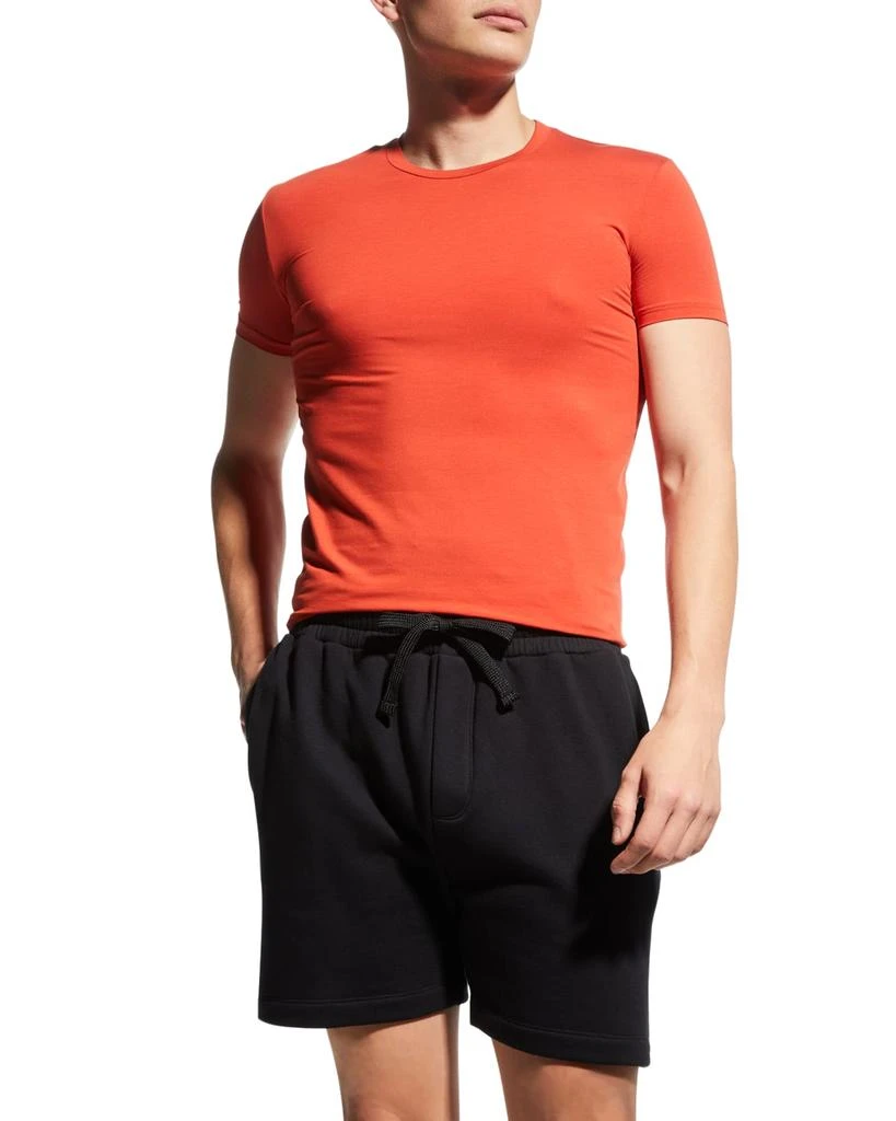 商品Zegna|Men's Solid Crewneck T-Shirt,价格¥209,第1张图片