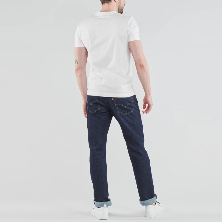 商品[国内直发] Calvin Klein|CALVIN KLEIN CK/ 纯色休闲短袖T恤 男款 白色,价格¥319,第4张图片详细描述