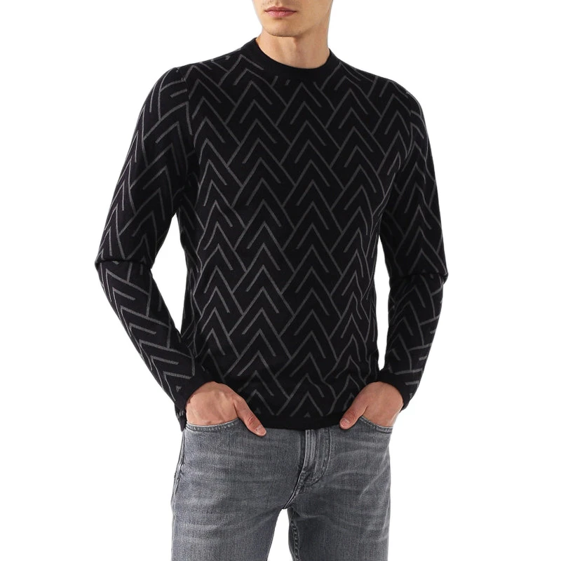 Emporio Armani 安普里奥 阿玛尼 男士深蓝色毛衣 6G1MT1-MTXZ-F925 商品