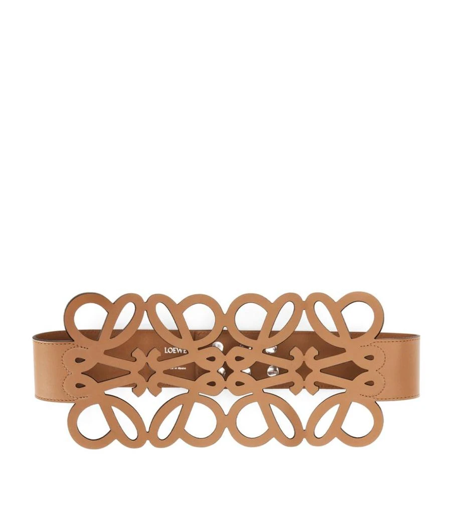 商品Loewe|Leather Anagram Belt,价格¥9115,第1张图片