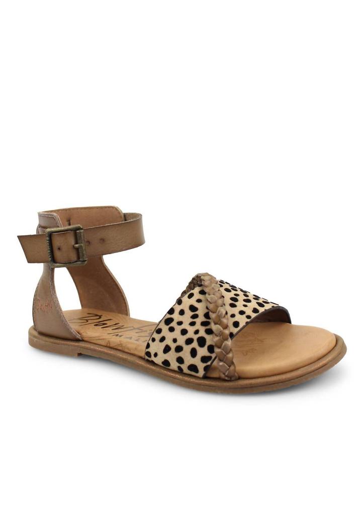 ROSEY-B SANDAL in Sand Pixie Leopard/Taupe Dye Cut/Brz商品第1张图片规格展示