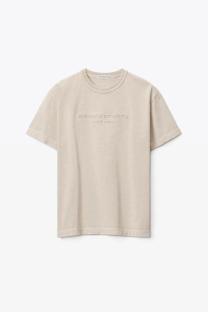 商品Alexander Wang|修身平纹针织压纹徽标 T 恤,价格¥1693,第3张图片详细描述