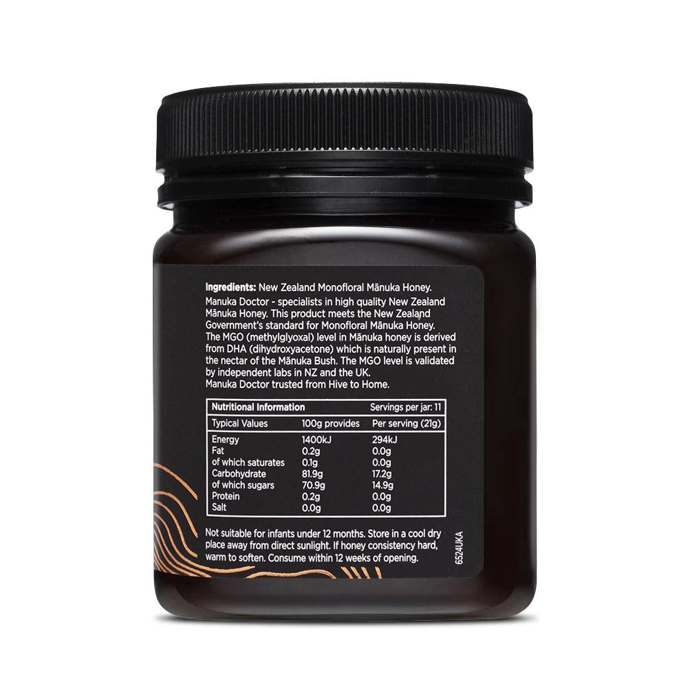 商品Manuka Doctor|840 MGO麦卢卡蜂蜜250g-单花,价格¥799,第3张图片详细描述