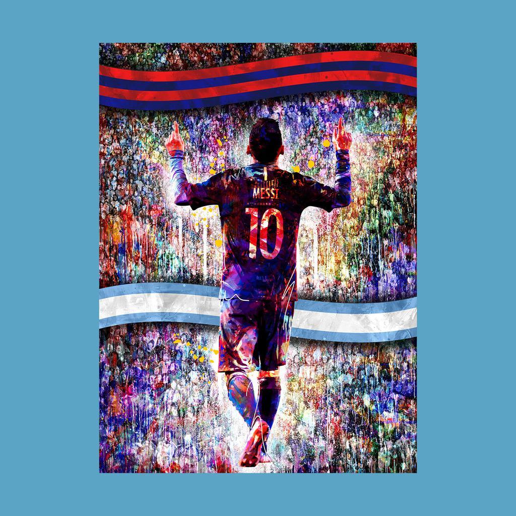 商品The Messi Store|Messi Silhouette Crowd Graphic T-Shirt,价格¥295,第7张图片详细描述