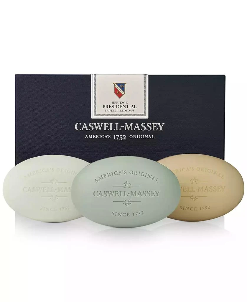 商品Caswell Massey|3-Pc. Heritage Presidential Bath Soap Gift Set,价格¥270,第1张图片