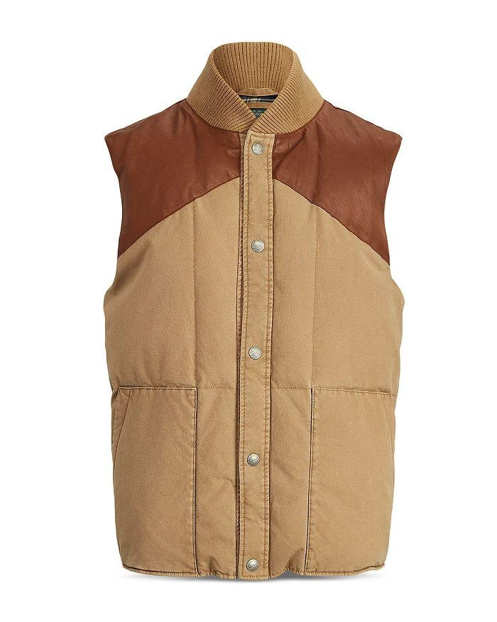 Leather Yoke Down Vest 商品