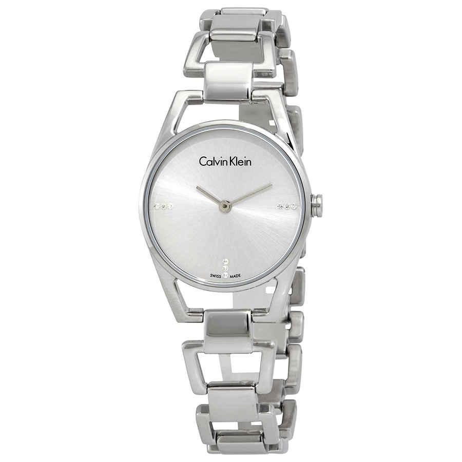 Calvin Klein Dainty Diamonds Silver Dial Ladies Watch K7L2314T商品第1张图片规格展示