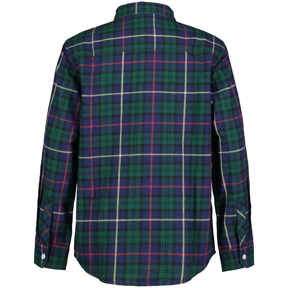 商品Tommy Hilfiger|Big Boys Long Sleeve Watch Plaid Shirt,价格¥128,第2张图片详细描述
