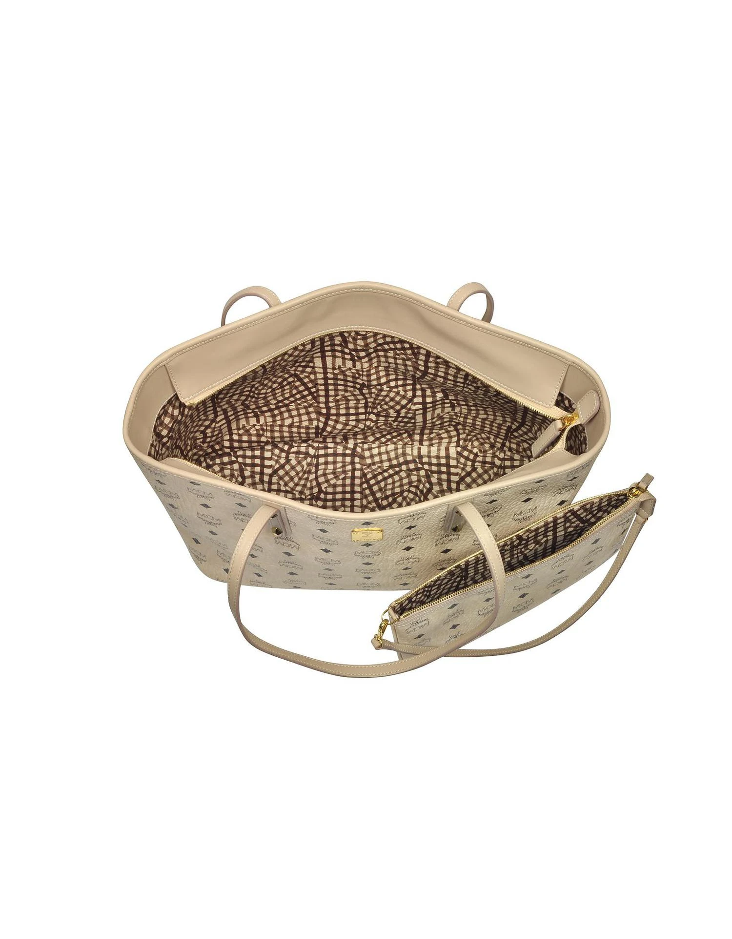 商品MCM|迷色 Anya顶拉链中号购物包,价格¥3803,第2张图片详细描述