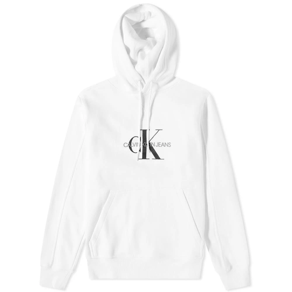 商品Calvin Klein|Calvin Klein Archival Monogram Flock Hoodie,价格¥563,第1张图片