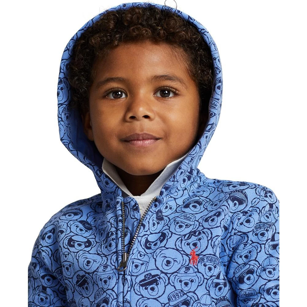 商品Ralph Lauren|Toddler and Little Boys Polo Bear Fleece Full-Zip Hoodie,价格¥193,第3张图片详细描述