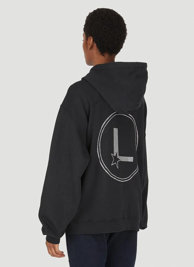 商品LOURDES|Logo Hooded Sweatshirt in Black,价格¥1116,第4张图片详细描述