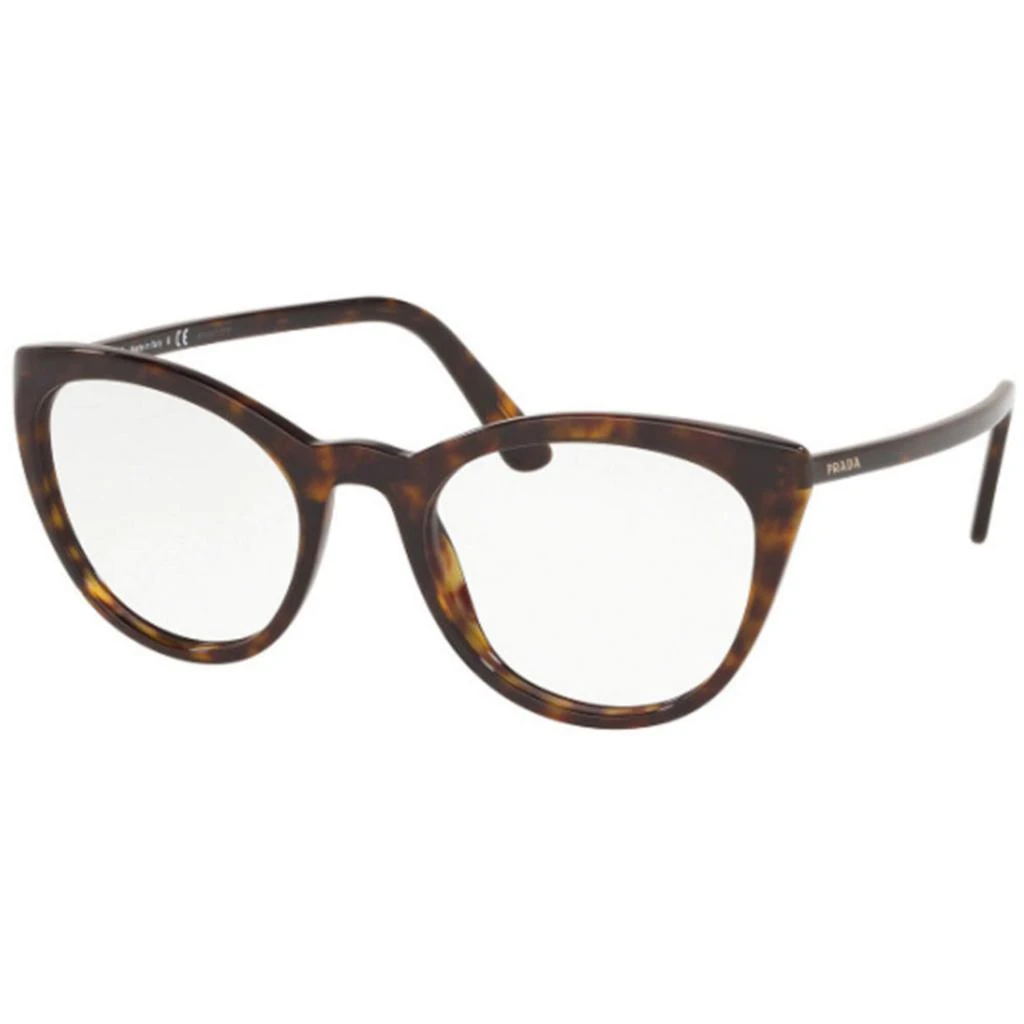商品Prada|Prada Women's Eyeglasses - Havana Square Full-Rim Frame | PRADA 0PR07VV 2AU1O151,价格¥634,第1张图片