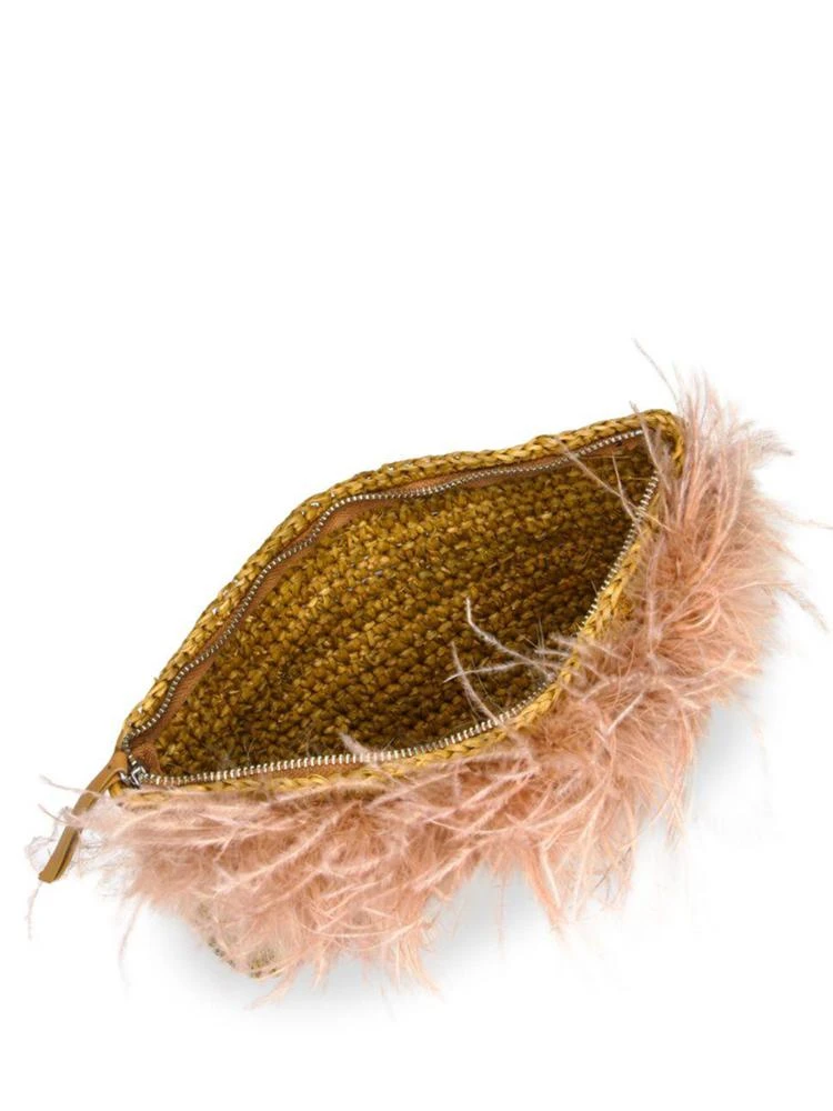 商品Loeffler Randall|Raffia & Feather Clutch,价格¥1455,第2张图片详细描述
