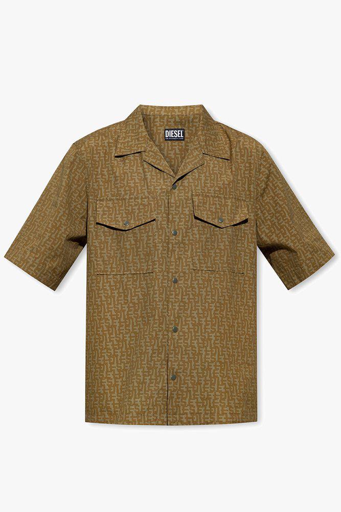 Diesel S Umbe Mon Buttoned Shirt商品第1张图片规格展示