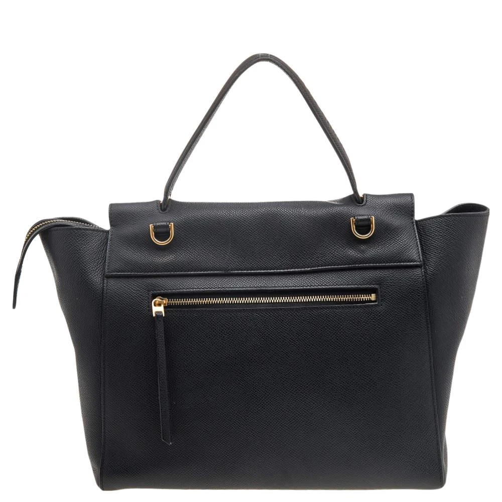 �商品[二手商品] Celine|Celine Black Leather Mini  Belt Top Handle Bag,价格¥4908,第4张图片详细描述