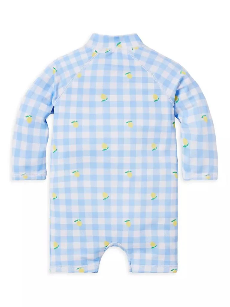 商品Janie and Jack|Baby's Lemon Gingham Rash Guard Romper Swimsuit,价格¥166,第2张图片详细描述