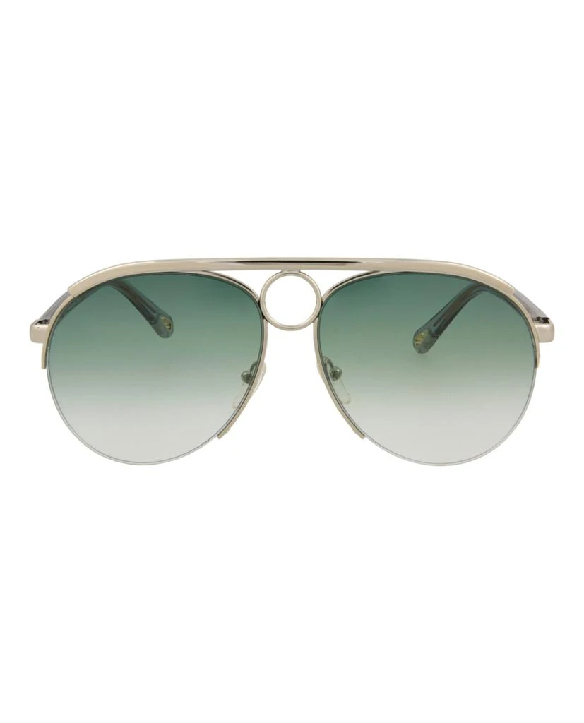 商品Chloé|Aviator-Style Metal Sunglasses,价格¥855,第1张图片