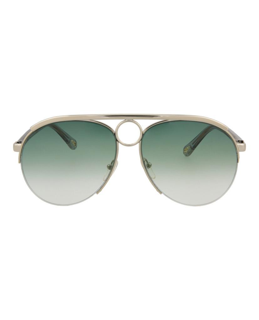 商品Chloé|Aviator-Style Metal Sunglasses,价格¥871,第1张图片