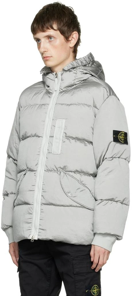 商品Stone Island|Gray Metal Econyl Down Jacket,价格¥7786,第4张图片详细描述