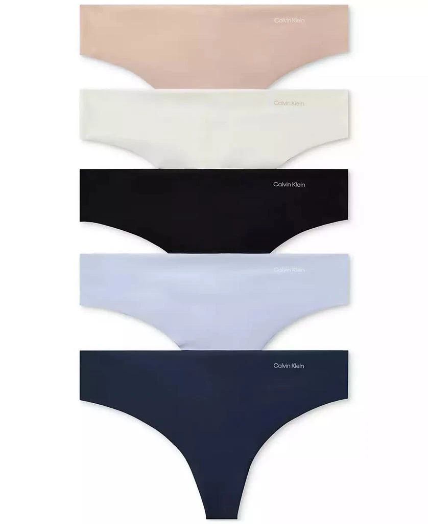 商品Calvin Klein|Invisible 5-Pack Thong Underwear-QD3556,价格¥224,第1张图片