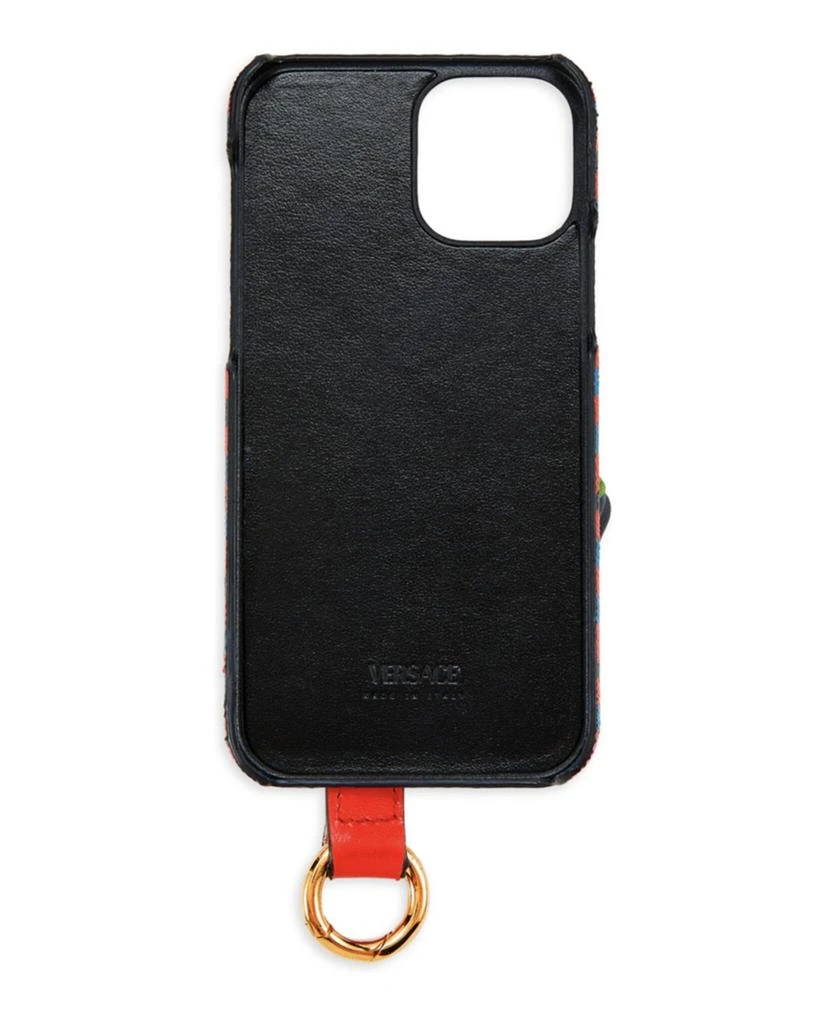 商品Versace|Coated Canvas La Greca iPhone 12 Case,价格¥947,第2张图片详细描述