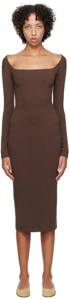 商品Gil Rodriguez|Brown 'El Tigre' Midi Dress,价格¥1082,第1张图片