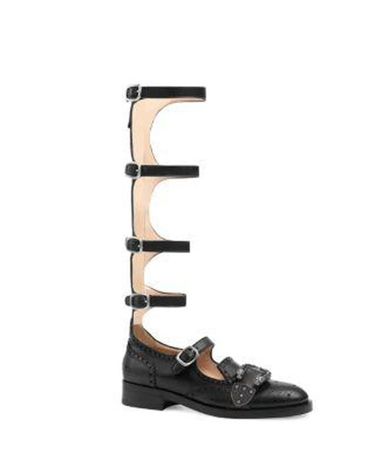 商品Gucci|Queercore Gladiator Flats,价格¥7400,第1张图片